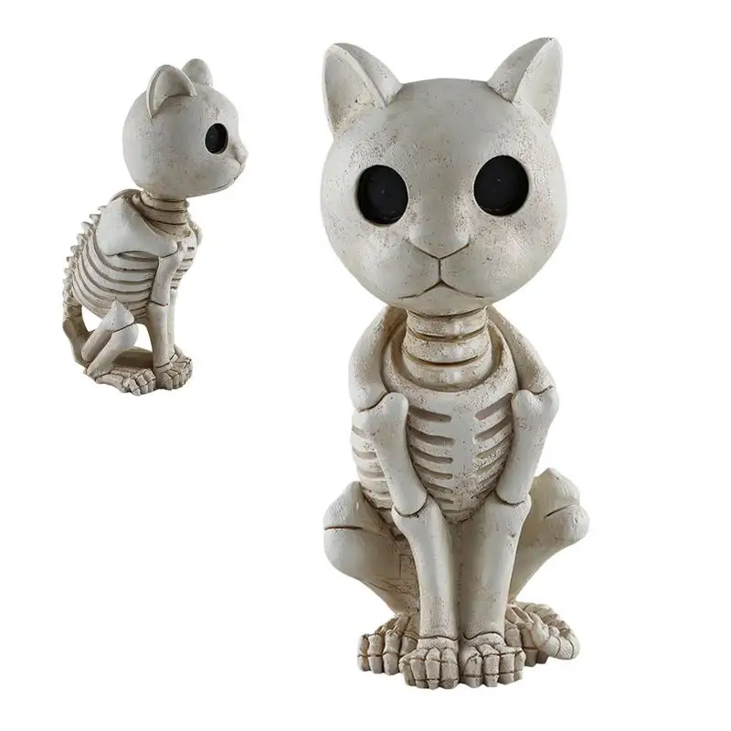 Halloween Cat Statue Skeleton Ornament Model Aesthetic Desktop Crafts Resin Animal Statue For Cabinet Bookshelf
Halloween Cat Statue Skeleton Ornament Model Aesthetic Desktop Crafts Resin Animal Statue For Cabinet Bookshelf