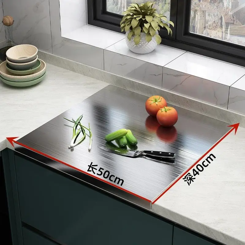 Stainless steel cutting board antibacterial kitchen household kneading chopping board panel durable cutting board for kitchen
Stainless steel cutting board antibacterial kitchen household kneading chopping board panel durable cutting board for kitchen