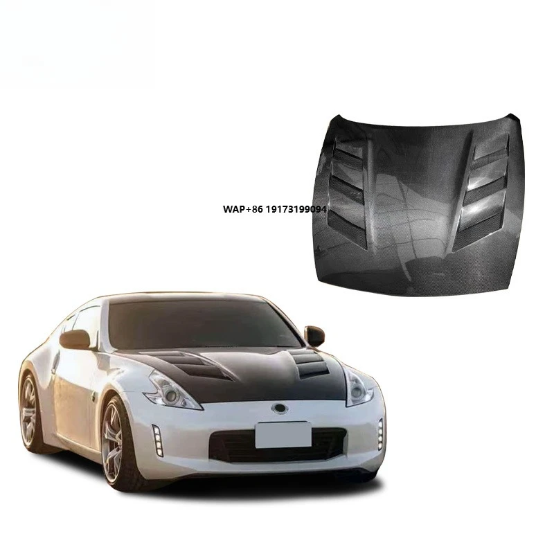 370Z Modified Carbon Fiber Cone-Shaped Perforated Hood
370Z Modified Carbon Fiber Cone-Shaped Perforated Hood