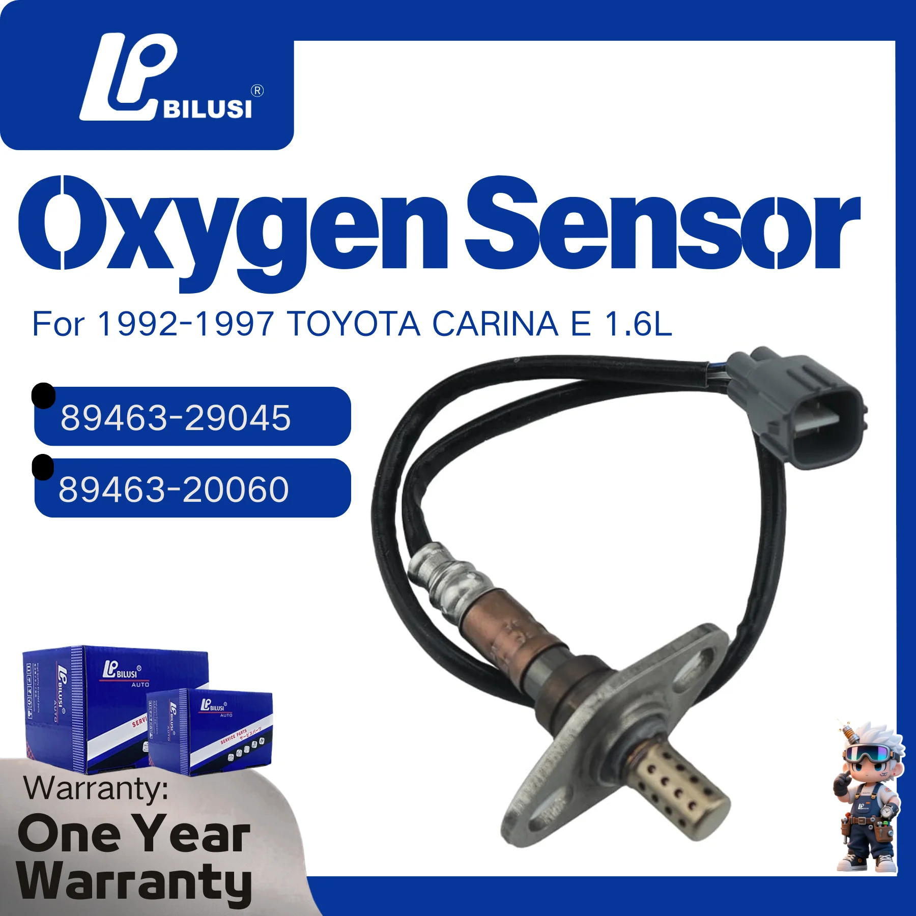Новый лямбда-зонд (датчик датчиков кислорода) BILUSI 89463-29045 для Toyota Carina E 1.6L 1992-1997 гг. (номер детали) # 89463-29045 89463-20060
Новый лямбда-зонд (датчик датчиков кислорода) BILUSI 89463-29045 для Toyota Carina E 1.6L 1992-1997 гг. (номер детали) # 89463-29045 89463-20060