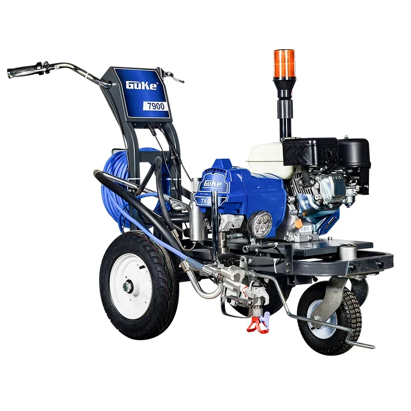 Factory Supply Parking Lot Line Striping Machine Paint Sprayer Engine Powered Road Marking Machine