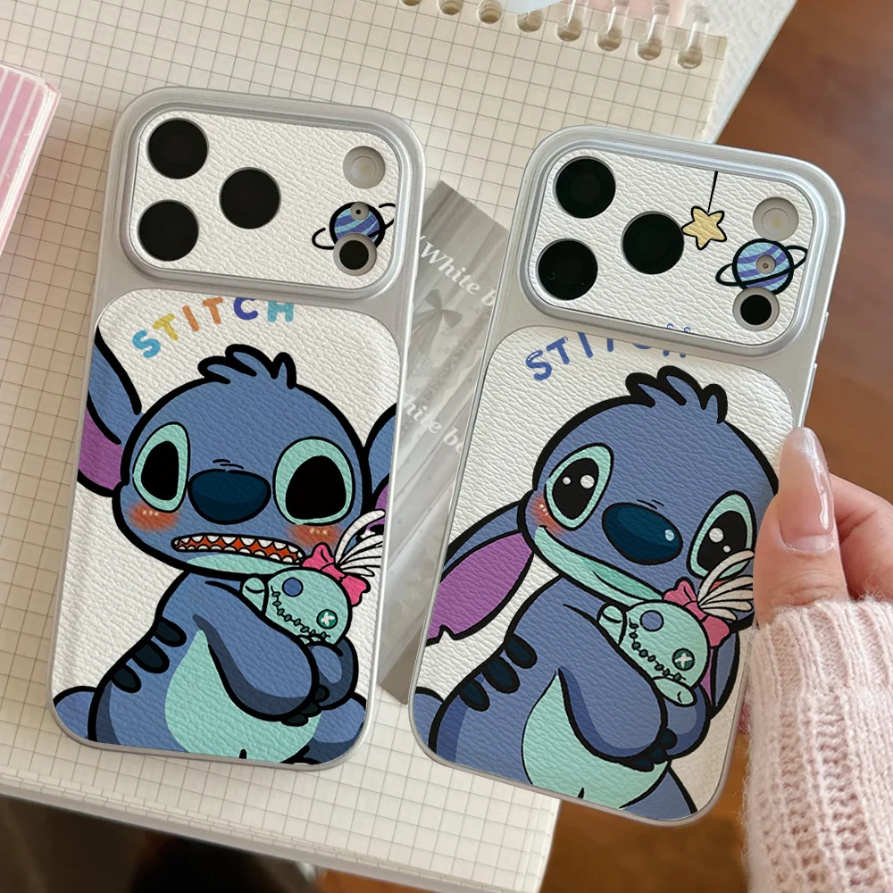 Disney Lilo Stitch Couples Phone Case For IPhone 17 16 15 14 Electroplated Leather Shockproof Phone Accessories 13 12 11 Casing
Disney Lilo Stitch Couples Phone Case For IPhone 17 16 15 14 Electroplated Leather Shockproof Phone Accessories 13 12 11 Casing