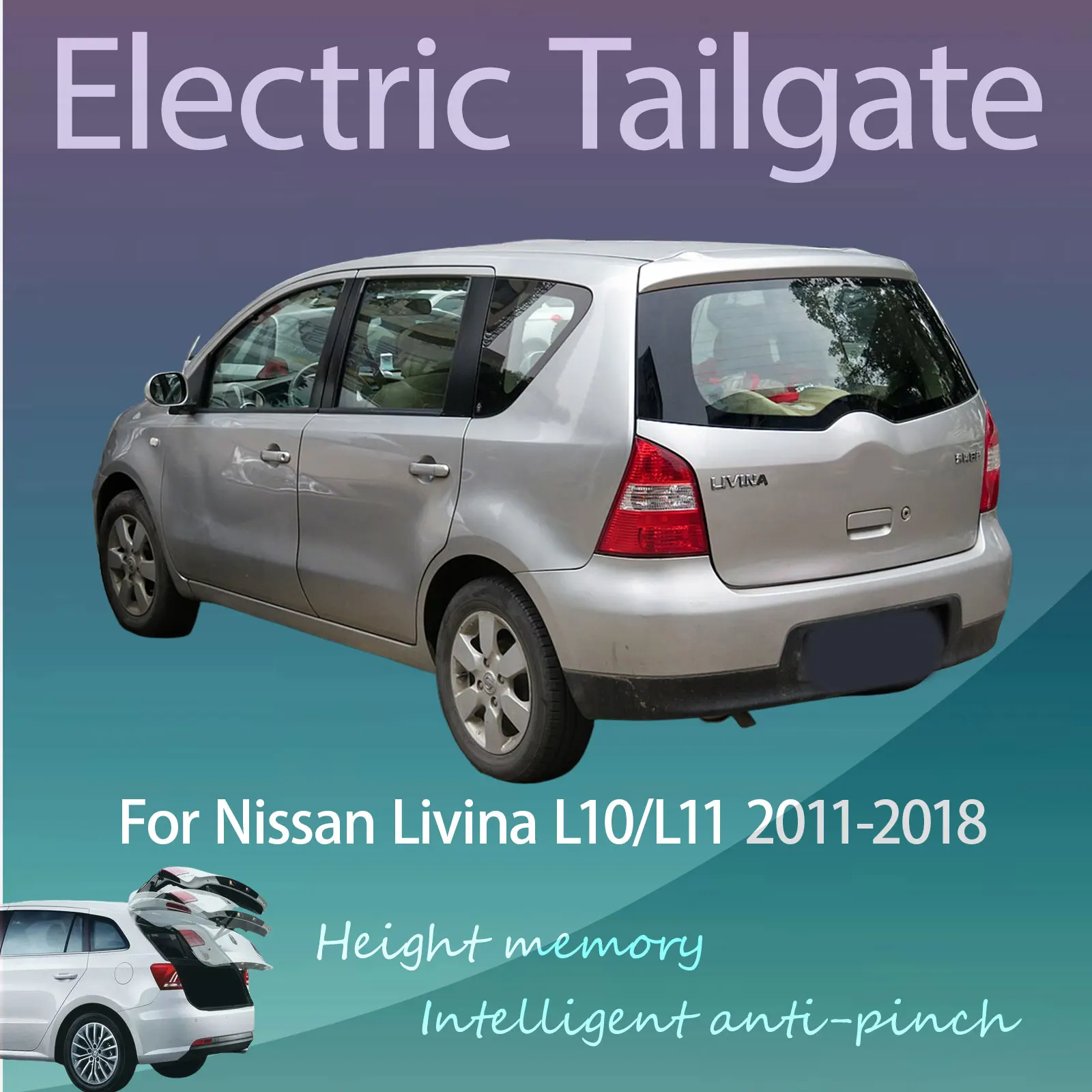 For Nissan Livina L10/L11 2011-2018 Electric Tailgate with Sensor Trunk Anti-pinch Memory Height Intelligent Operation
For Nissan Livina L10/L11 2011-2018 Electric Tailgate with Sensor Trunk Anti-pinch Memory Height Intelligent Operation