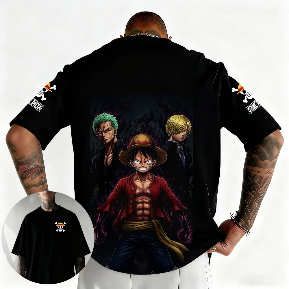 One Piece Japanese Anime Print Cotton T-Shirt Monkey D Luffy Men Women Casual Short Sleeve Luffy T-shirt Casual Streetwear Tops
One Piece Japanese Anime Print Cotton T-Shirt Monkey D Luffy Men Women Casual Short Sleeve Luffy T-shirt Casual Streetwear Tops