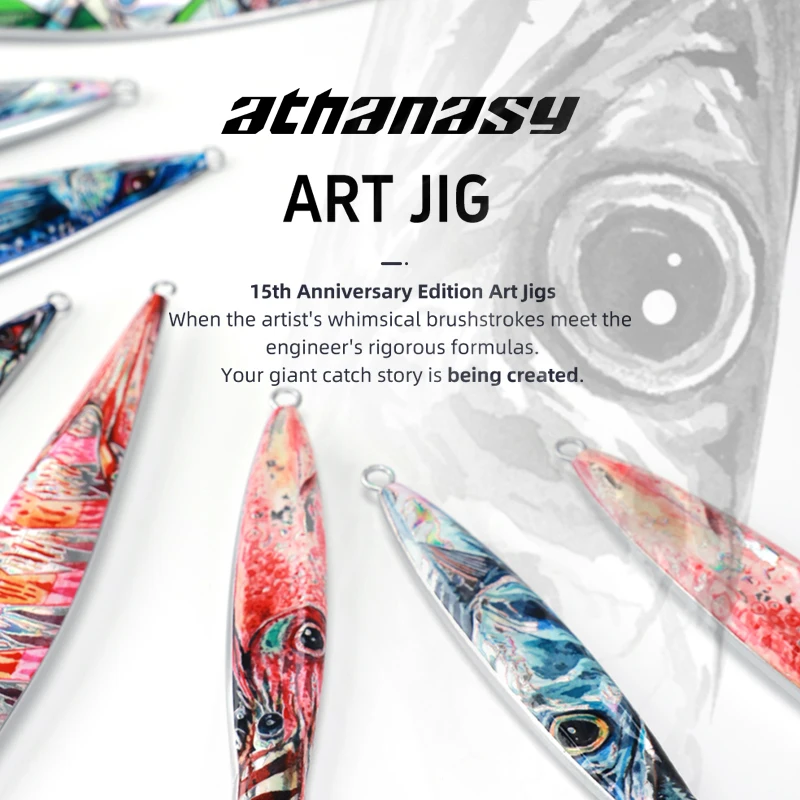 SWAGE Athanasy Art Jig 40g/70g/100g/130g-310g High Reflective Saltwater Jigging Lure with Strong Hooks for Offshore Boat Fishing
SWAGE Athanasy Art Jig 40g/70g/100g/130g-310g High Reflective Saltwater Jigging Lure with Strong Hooks for Offshore Boat Fishing