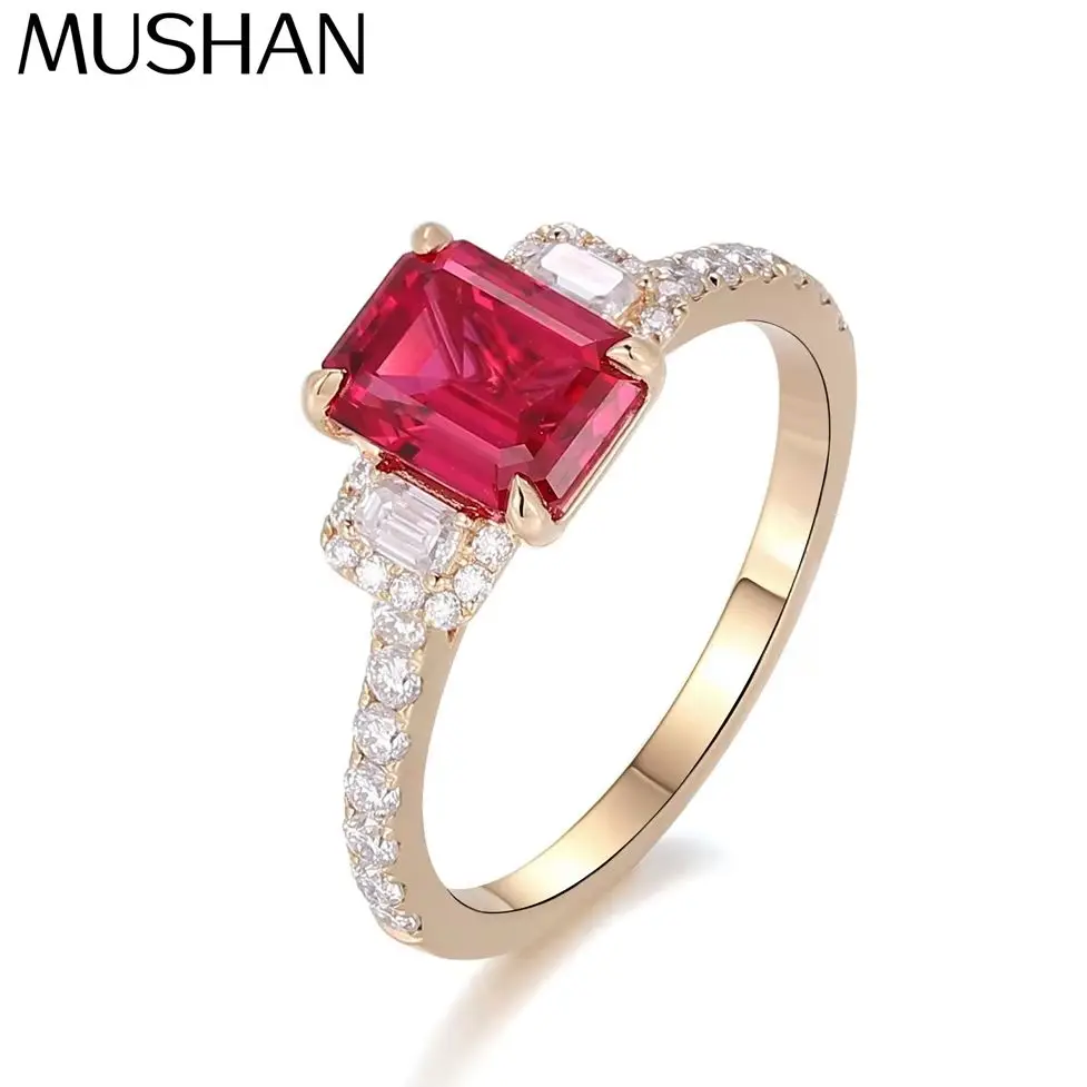 MUSHAN Bespoke Jewelry 2.7ct Lab Grown Ruby Ring Band Platinum PT950 10K 14K 18K Gold Jewelry Rings For Women Wedding Party Gift
MUSHAN Bespoke Jewelry 2.7ct Lab Grown Ruby Ring Band Platinum PT950 10K 14K 18K Gold Jewelry Rings For Women Wedding Party Gift