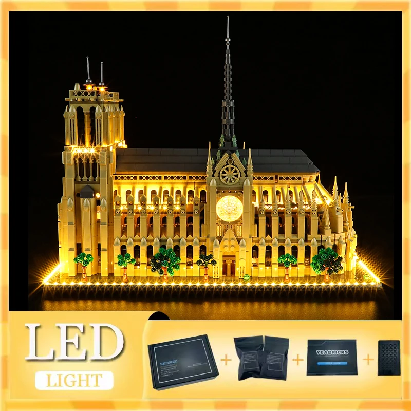 Комплект светодиодных фонарей «сделай сам» для LEGO 21061, Notre-Dame de Paris (только светодиодный светильник, без модели блоков)
Комплект светодиодных фонарей «сделай сам» для LEGO 21061, Notre-Dame de Paris (только светодиодный светильник, без модели блоков)