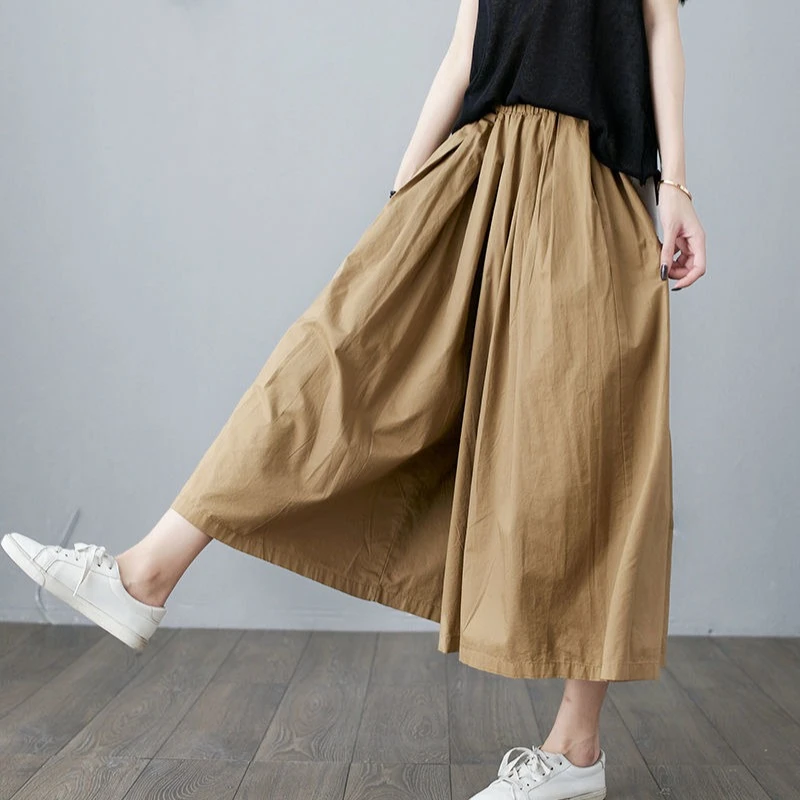 Elegant Women's Baggy Cargo Pants Vintage Elastic Waist Yoga Trousers Loose Casual Long Wide Leg Oversize Clothes
Elegant Women's Baggy Cargo Pants Vintage Elastic Waist Yoga Trousers Loose Casual Long Wide Leg Oversize Clothes