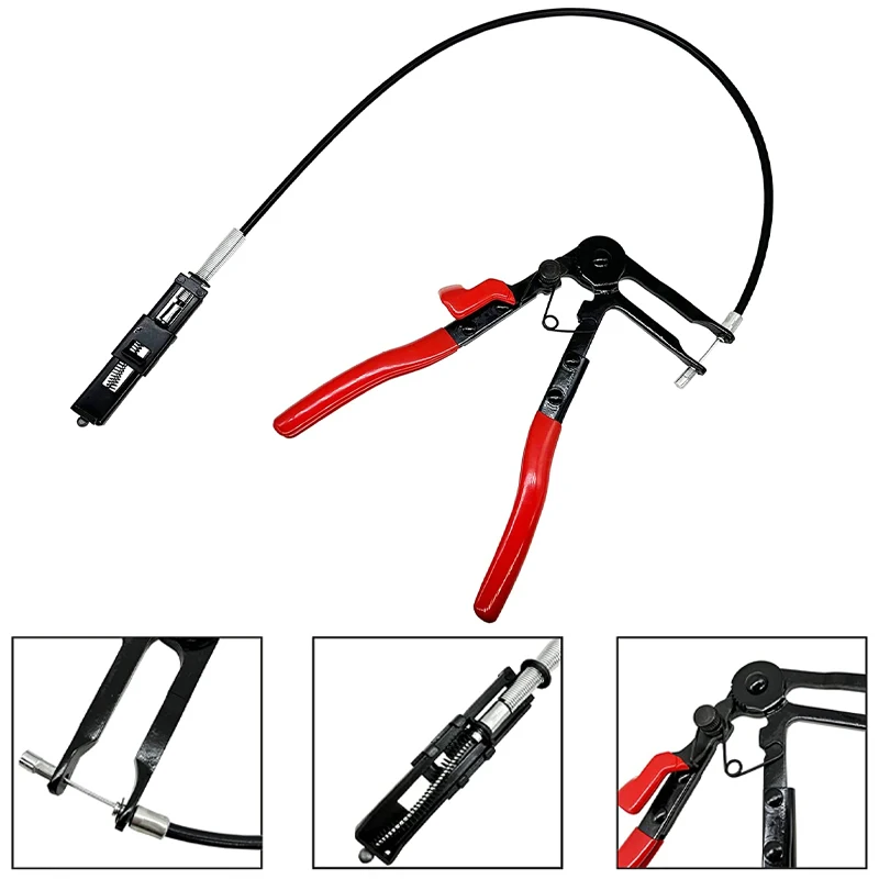 Cable Type Flexible Wire Hose Clamp Pliers Car Repair Removal Tool for Automotive Coolant Radiator Heater and Water Hose Clamps
Cable Type Flexible Wire Hose Clamp Pliers Car Repair Removal Tool for Automotive Coolant Radiator Heater and Water Hose Clamps
