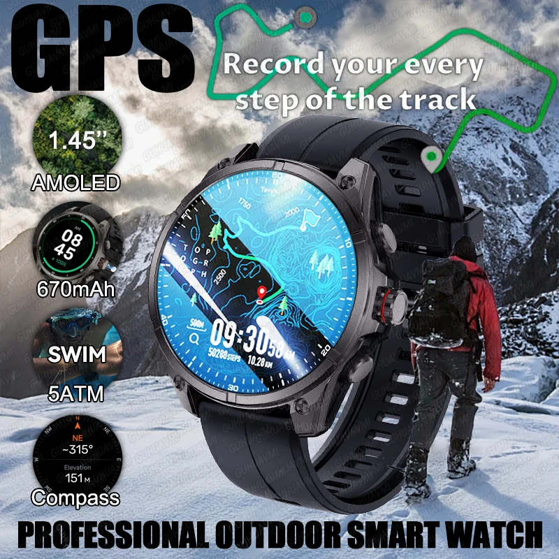 For T-Rex 3 GPS Smart Watch AMOLED Touch Screen 5 ATM Outdoor Compass Smart Fitness Sport Monitor Men Watch For Xiaomi Bracelet
For T-Rex 3 GPS Smart Watch AMOLED Touch Screen 5 ATM Outdoor Compass Smart Fitness Sport Monitor Men Watch For Xiaomi Bracelet