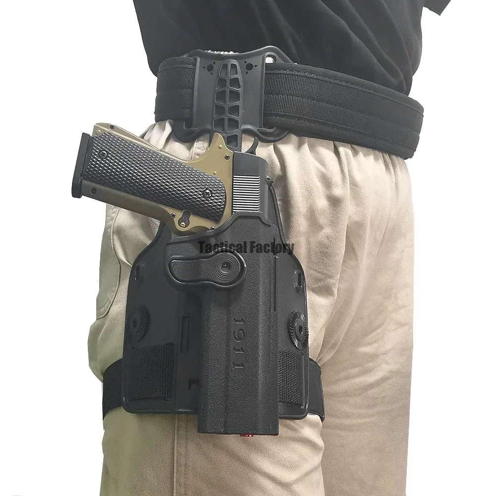 Открытая кобура на бедро для GL17 M9 Colt 1911, PX4, тактическая платформа с откидной ногой, кобура для пистолета, охотничьи аксессуары
Открытая кобура на бедро для GL17 M9 Colt 1911, PX4, тактическая платформа с откидной ногой, кобура для пистолета, охотничьи аксессуары