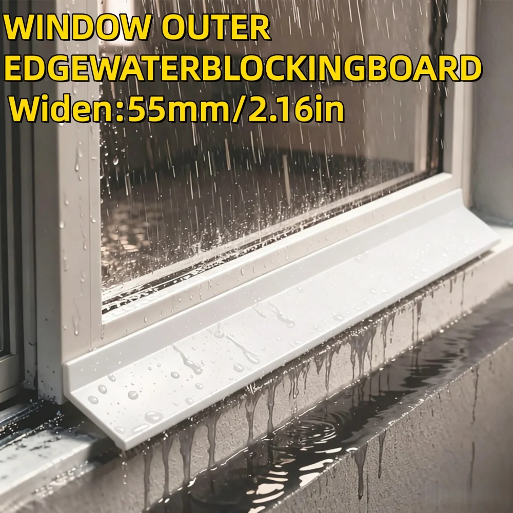 1PC 1m Window Water Blocking Bar BalconySelf Adhesive Waterproof Sealing Strip Home Window Edge Water Deflector Flashing Board
1PC 1m Window Water Blocking Bar BalconySelf Adhesive Waterproof Sealing Strip Home Window Edge Water Deflector Flashing Board