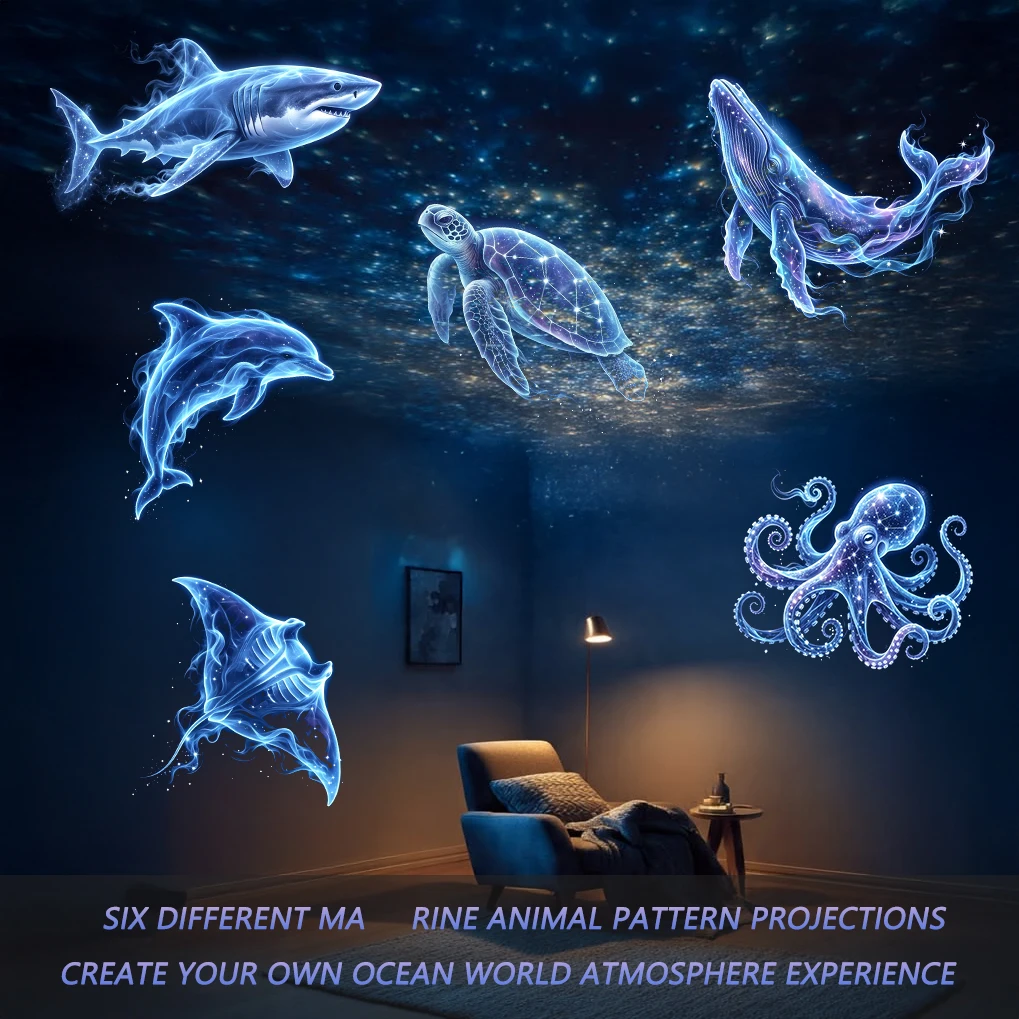 Six Ocean-themed Projectors, Featuring Images of Dolphins, Sharks, and Sea Turtles, Create A Romantic Deep-sea Scene. Ring Light Ring Led Light
Six Ocean-themed Projectors, Featuring Images of Dolphins, Sharks, and Sea Turtles, Create A Romantic Deep-sea Scene. Ring Light Ring Led Light