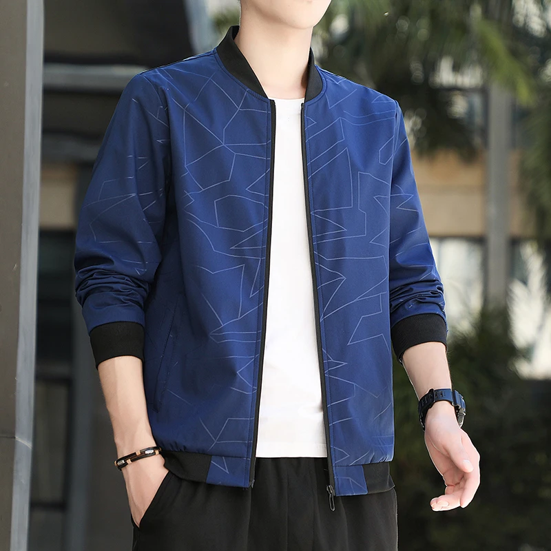 2025 Business Casual Mens Jacket Korean Fashion Print Stand Collar Bomber Jacket Men Casual Regular Fit Daily Outwear Coats Men
2025 Business Casual Mens Jacket Korean Fashion Print Stand Collar Bomber Jacket Men Casual Regular Fit Daily Outwear Coats Men