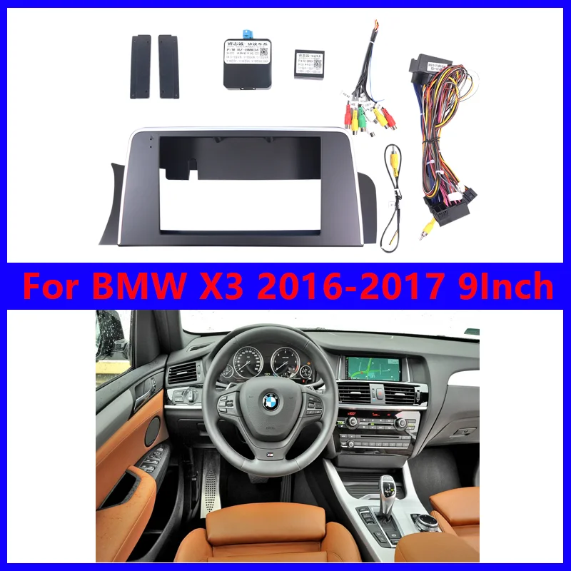Car Dash Frame For BMW X3 2016-2017 Instrument Panel 9 Inch Canbus Box With Power Cables Matte Black Interior Parts Accessories
Car Dash Frame For BMW X3 2016-2017 Instrument Panel 9 Inch Canbus Box With Power Cables Matte Black Interior Parts Accessories
