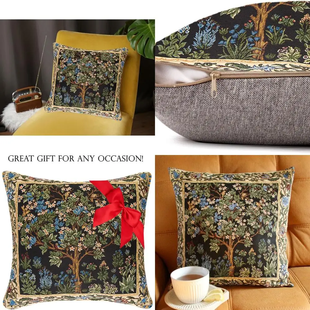 Boho Style Tree of Life Pillow, 18x18 Decorative Cushion for Sofa, Couch, Living Spaces
Boho Style Tree of Life Pillow, 18x18 Decorative Cushion for Sofa, Couch, Living Spaces