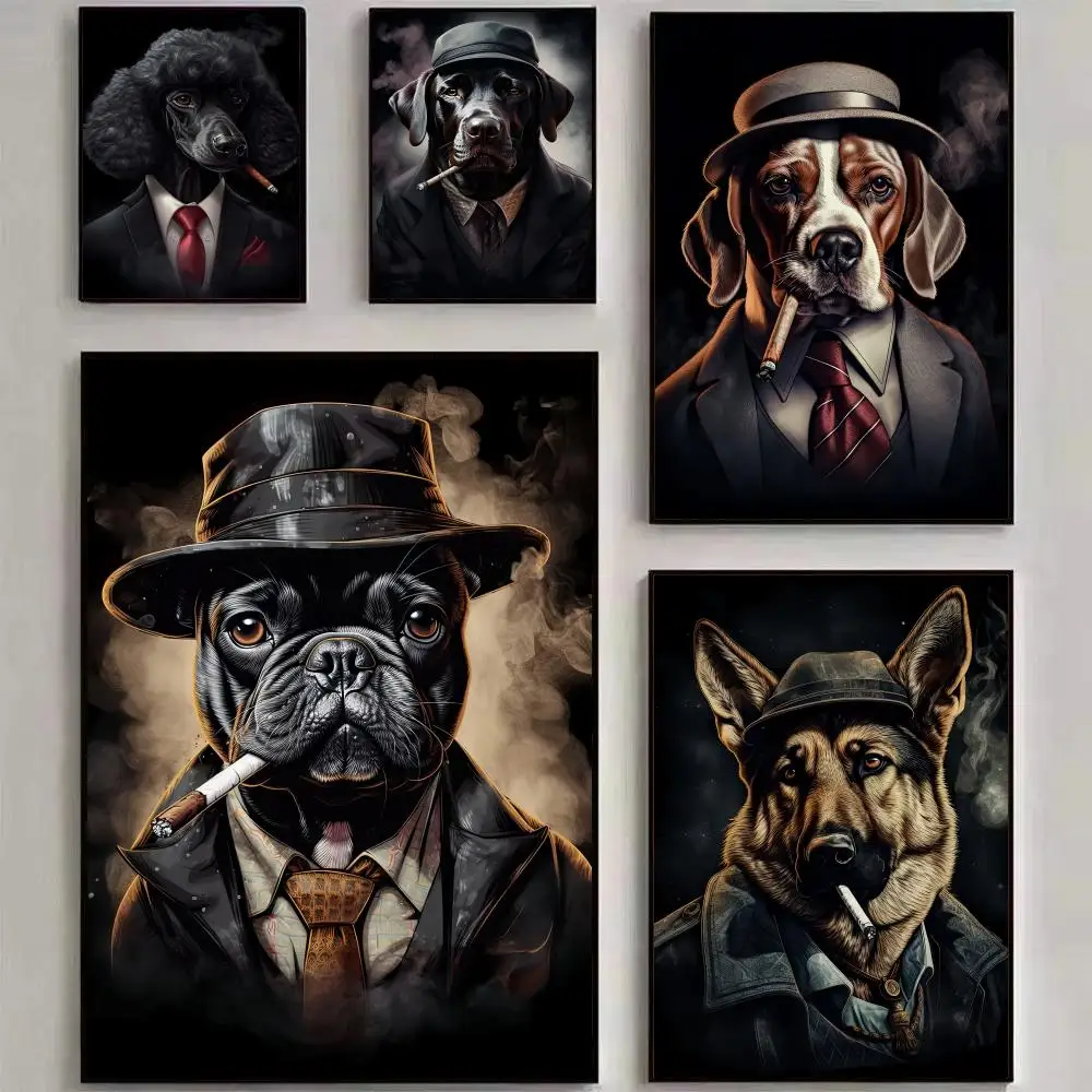Cool Animal Dog Gangster Poster Home Bar Wall Art Sticker Waterproof Self-Adhesive Mural for Living Room Bedroom Decor
Cool Animal Dog Gangster Poster Home Bar Wall Art Sticker Waterproof Self-Adhesive Mural for Living Room Bedroom Decor