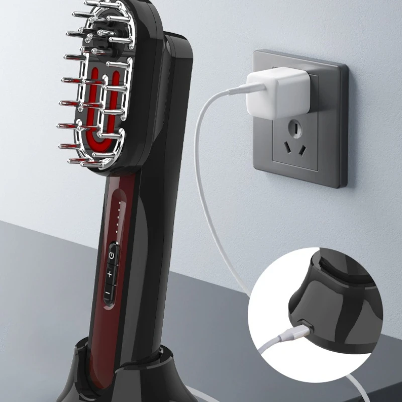 Massage comb, micro-current electric meridian brush, massage comb leather plus introduction liquid blue and red light
Massage comb, micro-current electric meridian brush, massage comb leather plus introduction liquid blue and red light