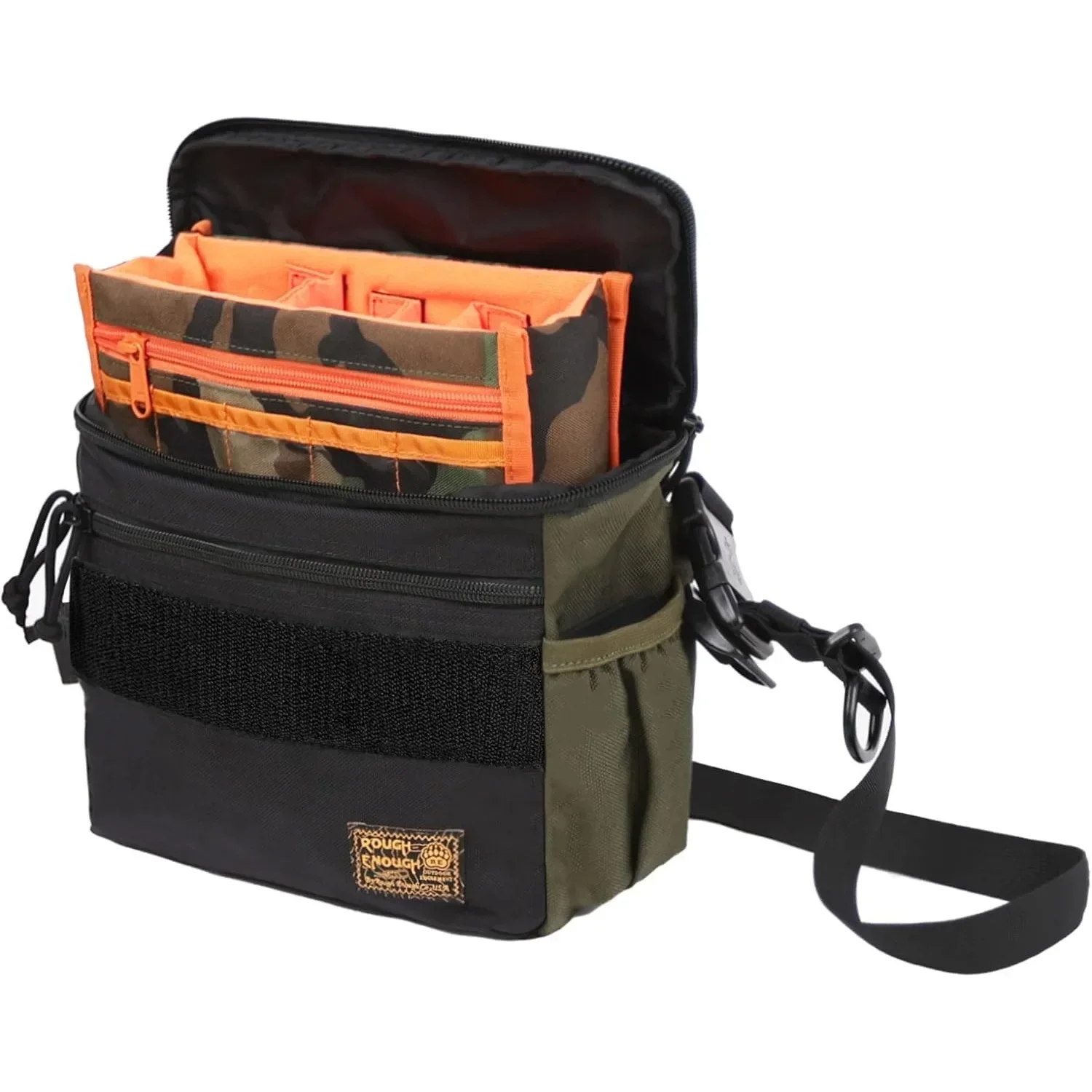 Rough Enough Small DSLR Camera Bag Crossbody for Photographer Travel Adventure Storage with Insert Pouch System
Rough Enough Small DSLR Camera Bag Crossbody for Photographer Travel Adventure Storage with Insert Pouch System