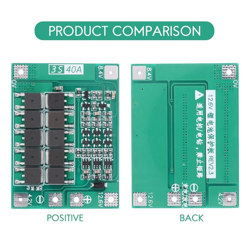 N11R 3S 40A 18650 Li- Lithium Battery Charger Protection Board Bms For Drill Motor 11.1V 12.6V Module 
N11R 3S 40A 18650 Li- Lithium Battery Charger Protection Board Bms For Drill Motor 11.1V 12.6V Module