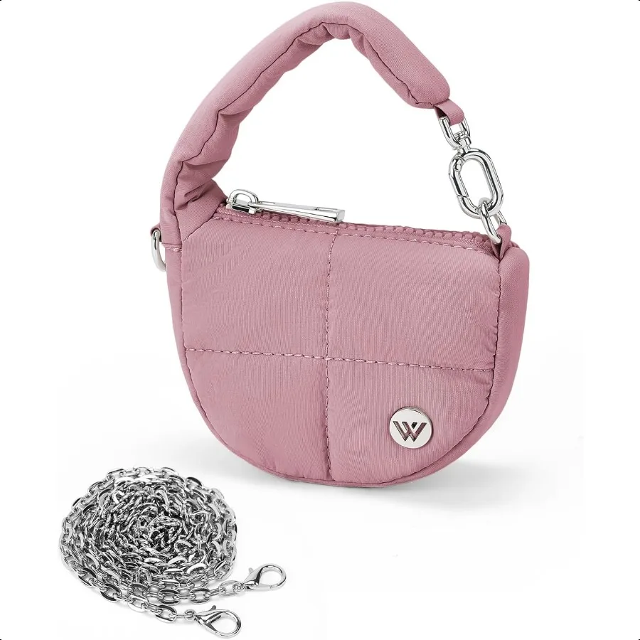 WESTBRONCO er Mini Coin Pouch Nylon Quilted Wristlet Purses for Women Tiny Cute Purse Puffer keychain Bag Small Handbag
WESTBRONCO er Mini Coin Pouch Nylon Quilted Wristlet Purses for Women Tiny Cute Purse Puffer keychain Bag Small Handbag