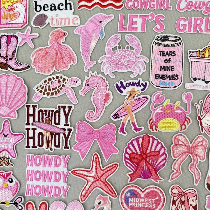 Pink Cartoon Letter Embroidery Patches For Clothing Hot Girl Surf Patch Iron On Patches On Clothes Applique Stickers
Pink Cartoon Letter Embroidery Patches For Clothing Hot Girl Surf Patch Iron On Patches On Clothes Applique Stickers