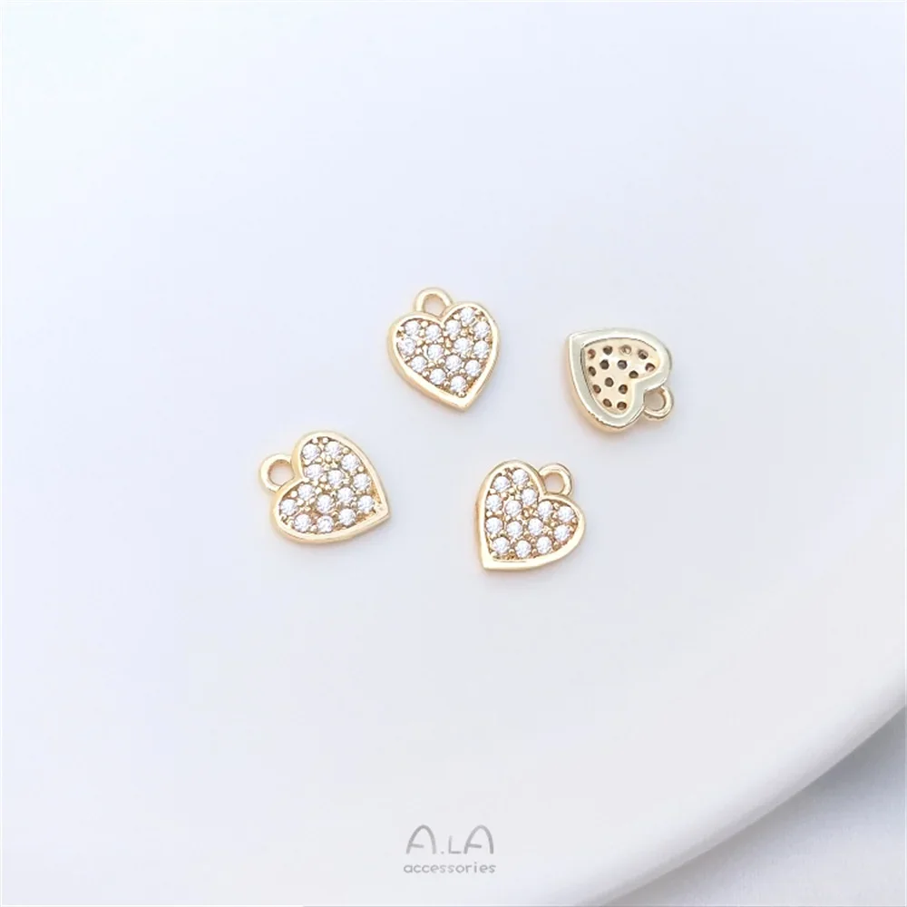 14K gold micro-set zirconia small peach heart pendant series love charm diy bracelet earrings jewelry pendant
14K gold micro-set zirconia small peach heart pendant series love charm diy bracelet earrings jewelry pendant