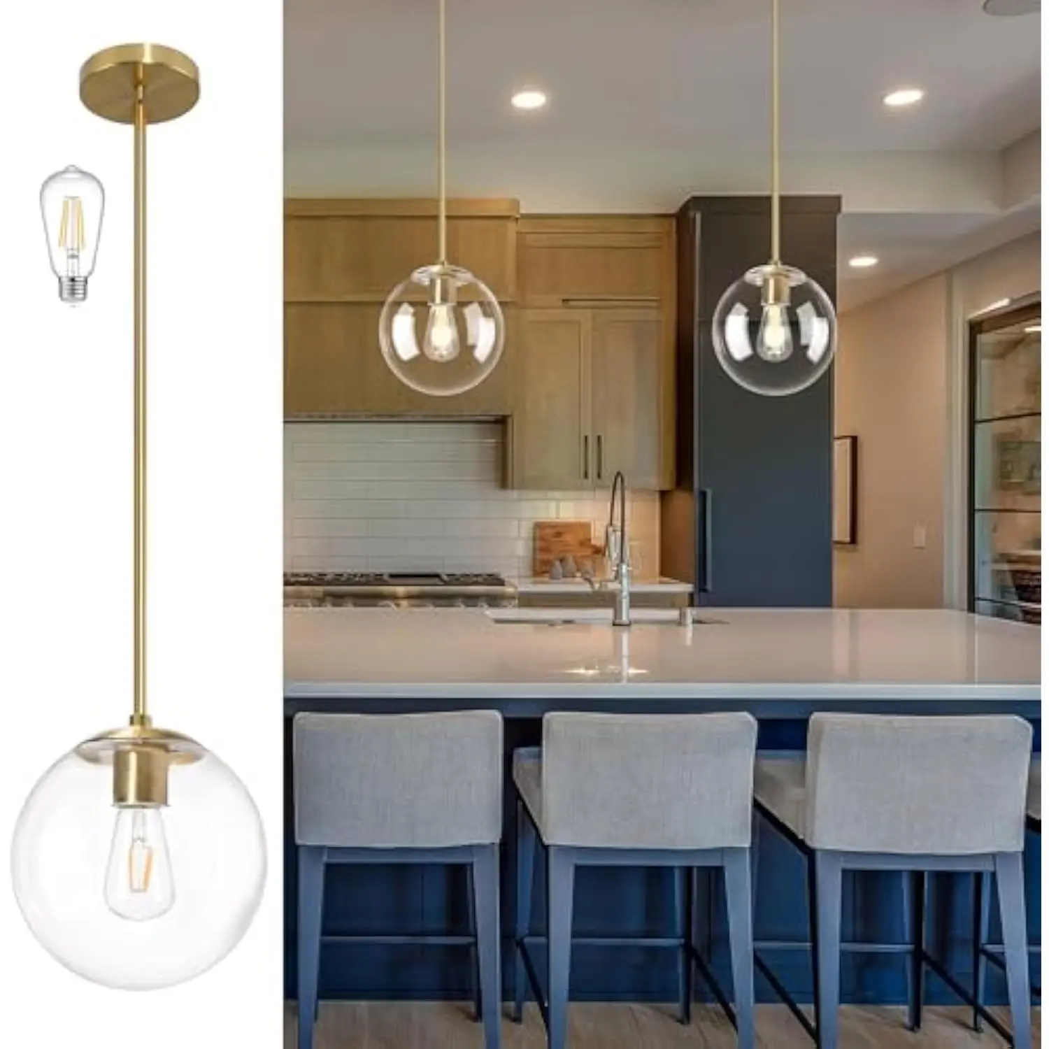 10 英寸 Globe Pendant Light Gold Mid Century Pendant Light Adjustable Hanging Light Fixture Globe Pendant Lights Kitchen Island
10 英寸 Globe Pendant Light Gold Mid Century Pendant Light Adjustable Hanging Light Fixture Globe Pendant Lights Kitchen Island
