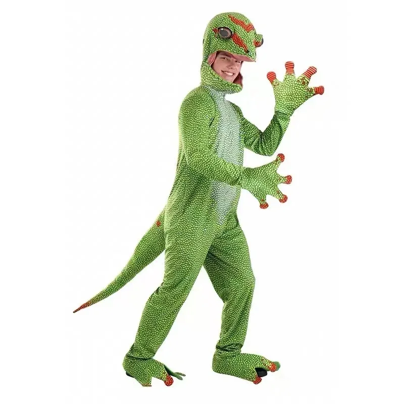 Halloween Cos Cosplay Children's Day Funny Party Stage Perform Colorful Gecko Lizard Chameleon Clothing Fiesta Carnival Costume
Halloween Cos Cosplay Children's Day Funny Party Stage Perform Colorful Gecko Lizard Chameleon Clothing Fiesta Carnival Costume