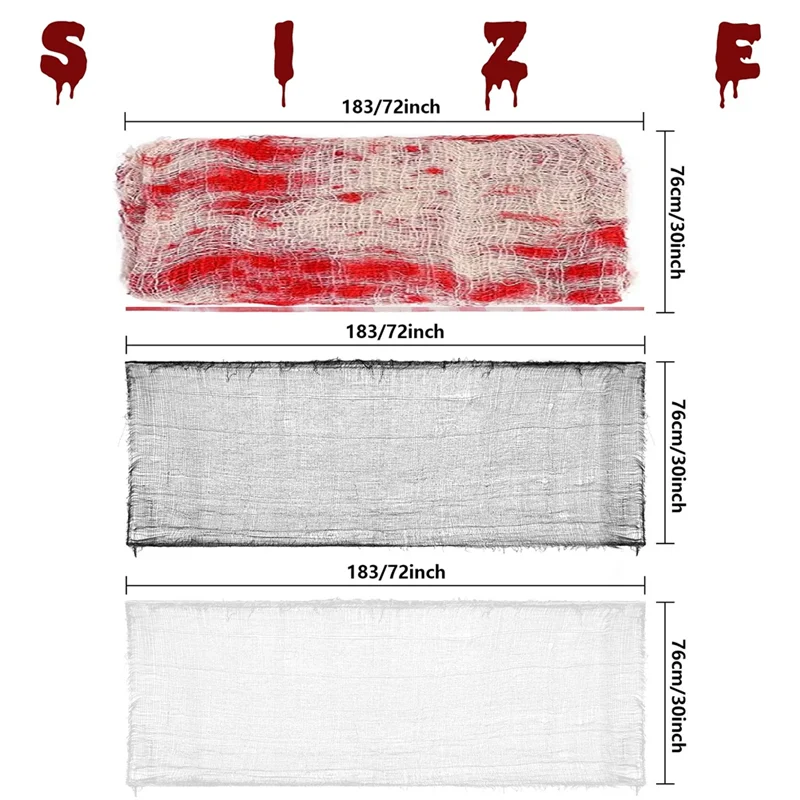 AIAI 6 PCS Halloween Creepy Cloth Gauze 30X72inch Halloween Black Spooky Scary Creepy Gauze Cloth Decor Creepy Cloth Halloween
AIAI 6 PCS Halloween Creepy Cloth Gauze 30X72inch Halloween Black Spooky Scary Creepy Gauze Cloth Decor Creepy Cloth Halloween