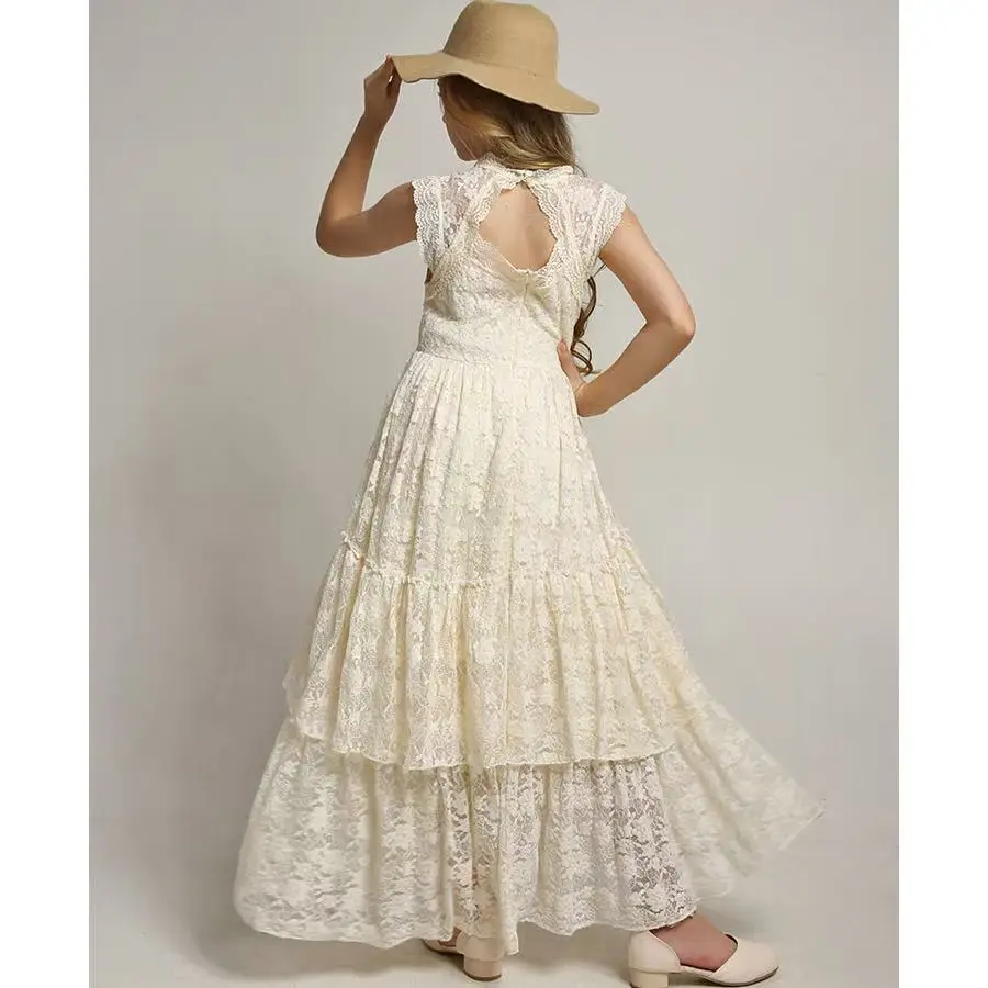 2025 New Princess Girls Lace Cotton Long Dresses Baby Kids Flower Girl Wedding Birthday Party Vestidos Children Clothing
2025 New Princess Girls Lace Cotton Long Dresses Baby Kids Flower Girl Wedding Birthday Party Vestidos Children Clothing