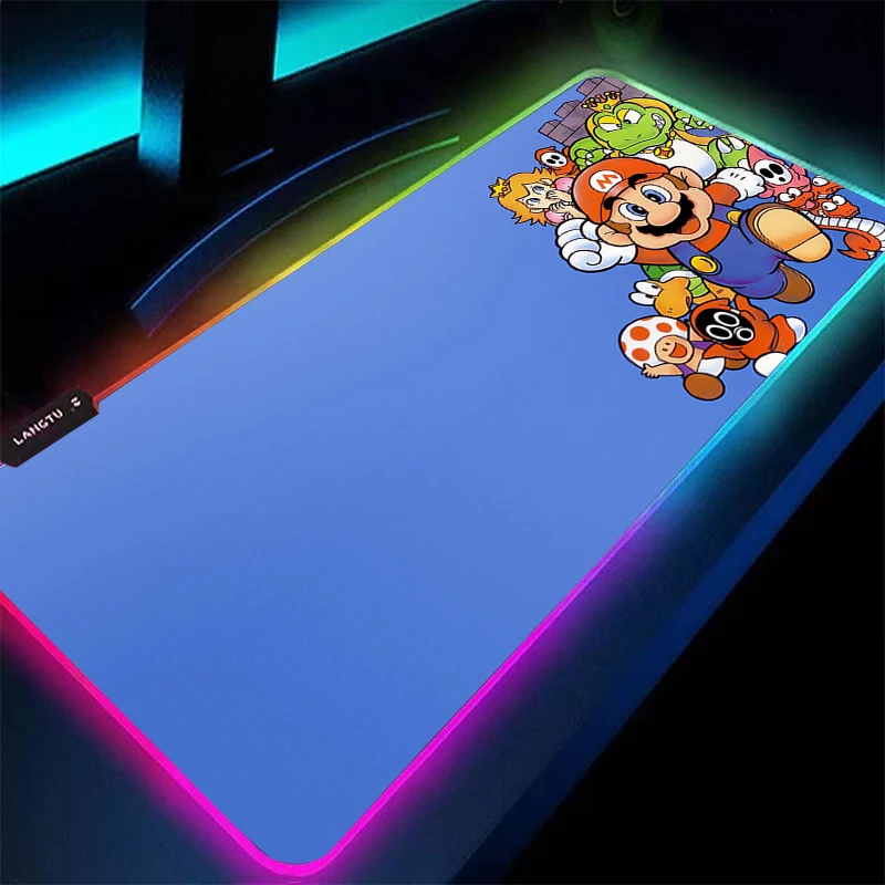 LED Mouse Pad M-Mario 90x40cm Computer Laptop Anime Keyboard RGB Mouse Mat HD Print Mousepad Keyboards Gamers Backlight Desk Mat
LED Mouse Pad M-Mario 90x40cm Computer Laptop Anime Keyboard RGB Mouse Mat HD Print Mousepad Keyboards Gamers Backlight Desk Mat