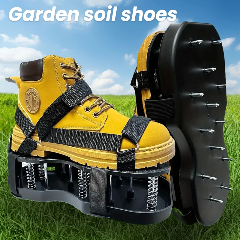 1 Pair Gardening Soil Loosening Shoe with Adjustable Strap Double-Layer Inflatable Soil Loosening Shoes Garden Nail Shoes
1 Pair Gardening Soil Loosening Shoe with Adjustable Strap Double-Layer Inflatable Soil Loosening Shoes Garden Nail Shoes