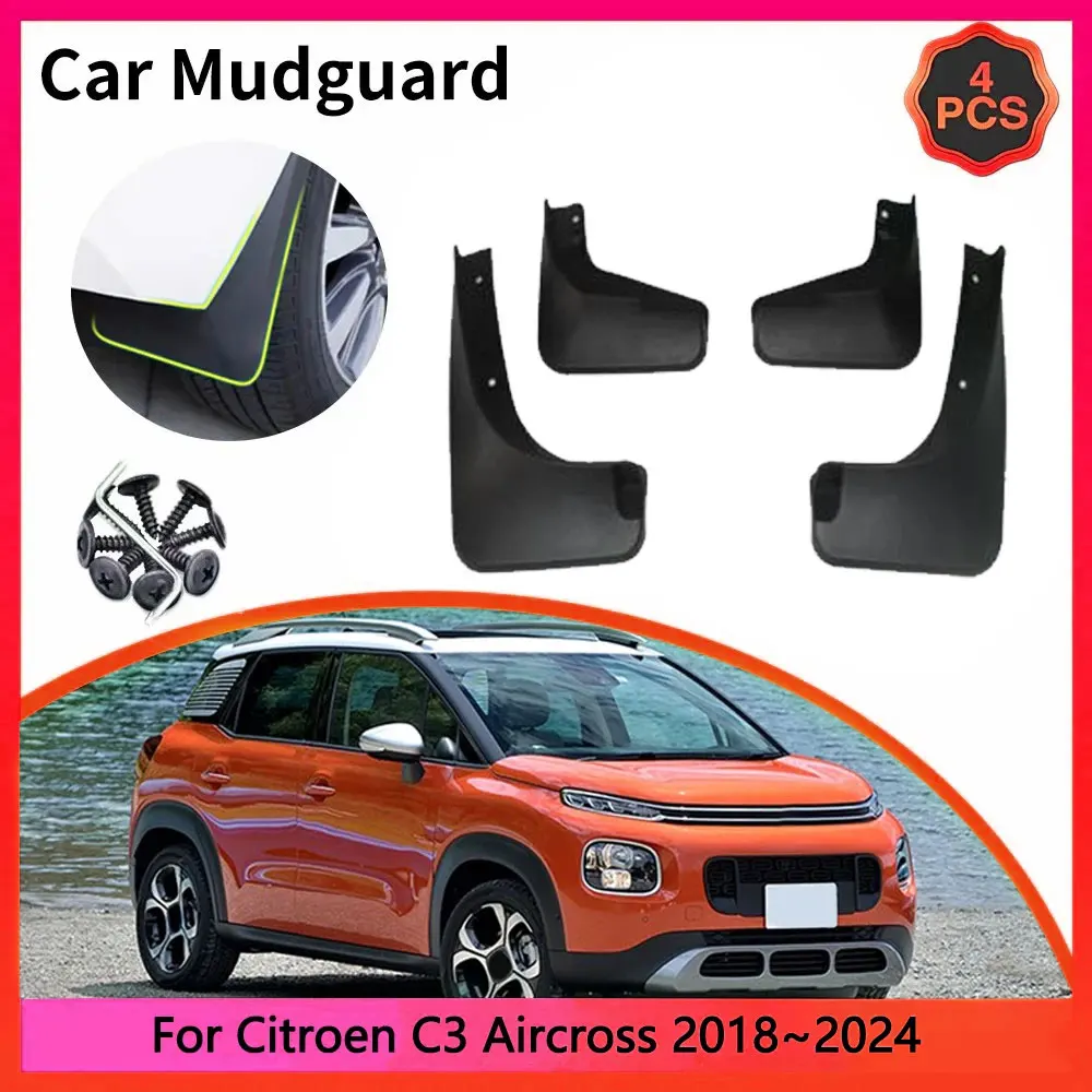 For Citroen C3 Aircross A88 2018~2024 MK1 2019 2020 2021 2022 Car Mudguards Mudflap Mudguard Splash Guards Mud Flaps Fender Auto
For Citroen C3 Aircross A88 2018~2024 MK1 2019 2020 2021 2022 Car Mudguards Mudflap Mudguard Splash Guards Mud Flaps Fender Auto