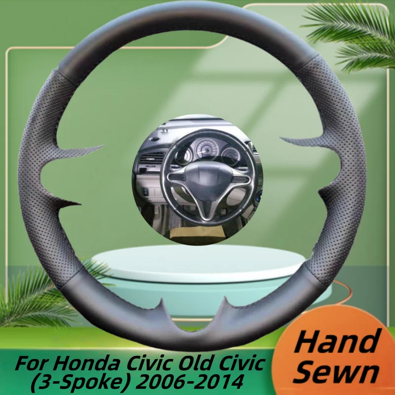 Car Steering Wheel Cover Hand-Sewn Microfiber Leather For Honda Civic Old Civic (3-Spoke) 2006-2014 Car Interior Accessories
Car Steering Wheel Cover Hand-Sewn Microfiber Leather For Honda Civic Old Civic (3-Spoke) 2006-2014 Car Interior Accessories