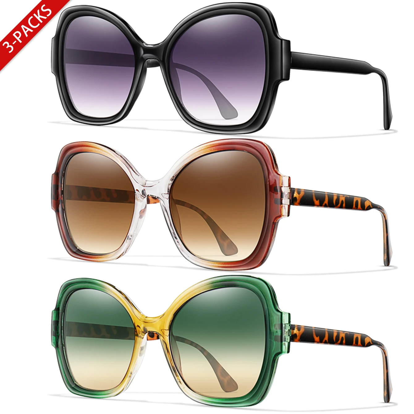 3 пары повседневных очков для отдыха, модные женские милые овальные очки с защитой от ультрафиолета для вечеринок на открытом воздухе, путешествий, пляжа
3 пары повседневных очков для отдыха, модные женские милые овальные очки с защитой от ультрафиолета для вечеринок на открытом воздухе, путешествий, пляжа