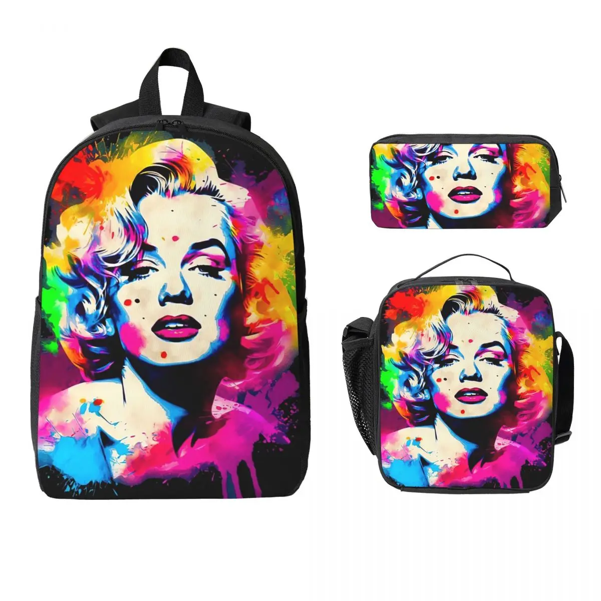 Marilyn Monroe Timeless Beauty Backpack Boys Girls BookBag School Bag Computer Shoulder Bags 3ps Insulated Lunch Bag Pencil Case
Marilyn Monroe Timeless Beauty Backpack Boys Girls BookBag School Bag Computer Shoulder Bags 3ps Insulated Lunch Bag Pencil Case