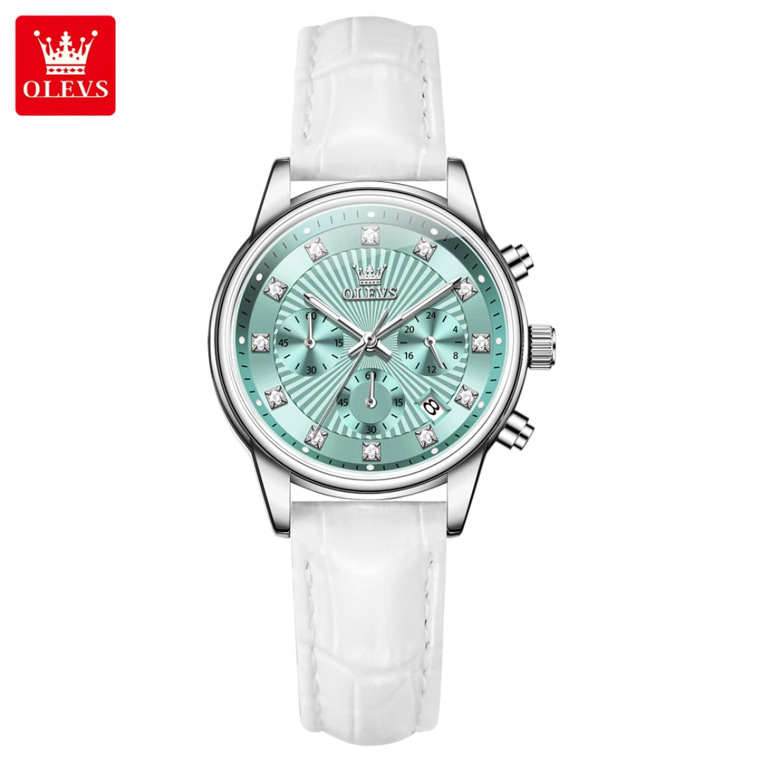 OLEVS 3669 Quartz Fashion Watch Gift Round-dial Leather Watchband Wristwatch Calendar Luminous Small second
OLEVS 3669 Quartz Fashion Watch Gift Round-dial Leather Watchband Wristwatch Calendar Luminous Small second