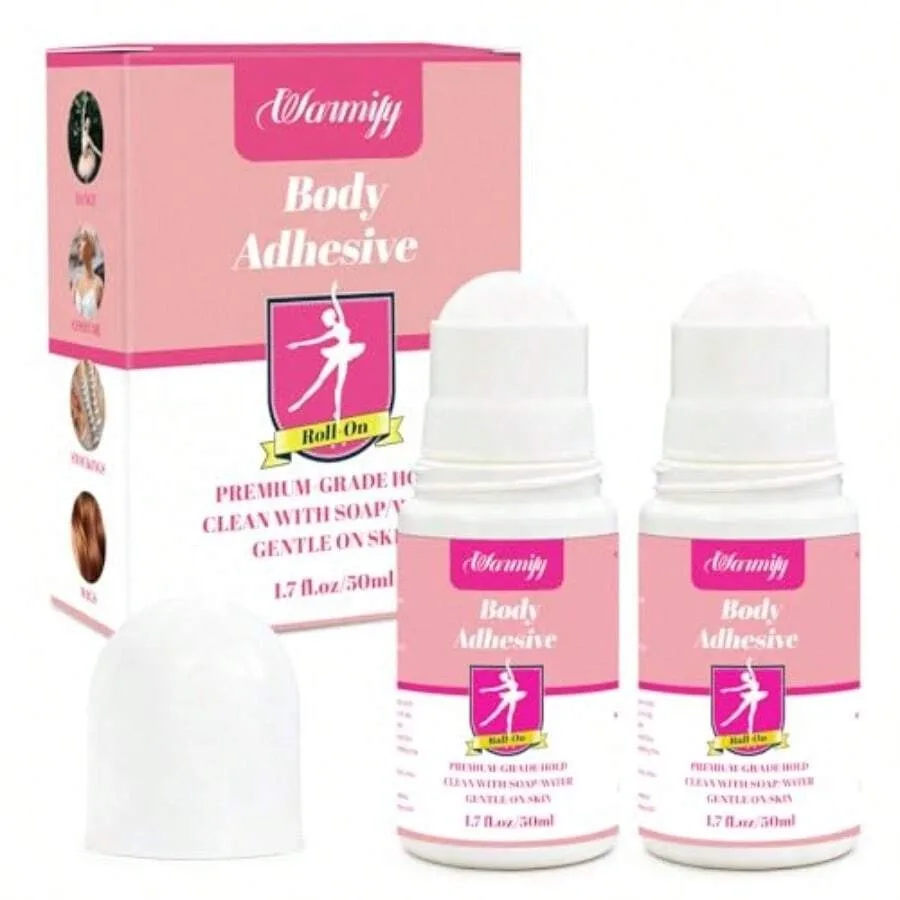 D2 Pack Body Glue For Clothes Roll-On Strong Hold Body Adhesive For Clothing And Skin Sweat Resistant Easy Wash-Off Fashion Glu
D2 Pack Body Glue For Clothes Roll-On Strong Hold Body Adhesive For Clothing And Skin Sweat Resistant Easy Wash-Off Fashion Glu