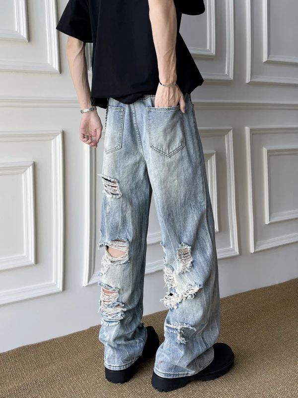 Мужские джинсы Waed American High Street: прямые и широкие брюки, модный дизайн, повседневные длинные брюки для молодежи
Мужские джинсы Waed American High Street: прямые и широкие брюки, модный дизайн, повседневные длинные брюки для молодежи