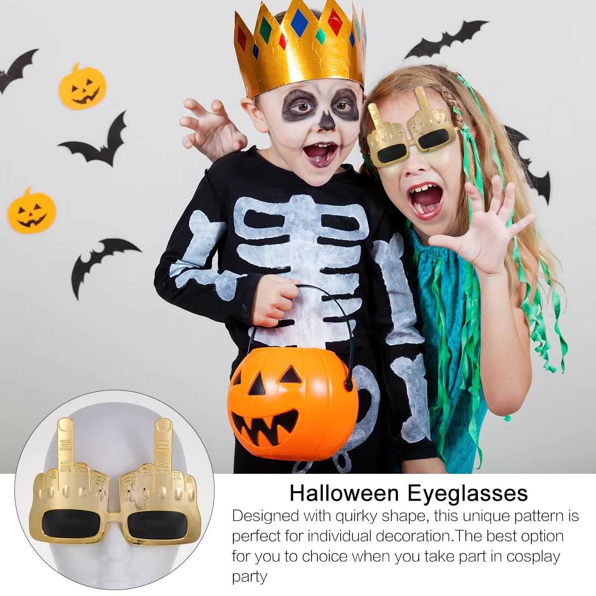 5 Pcs Finger Glasses Funny Trendy Halloween Accessory Hand-shaped for Party Props
5 Pcs Finger Glasses Funny Trendy Halloween Accessory Hand-shaped for Party Props