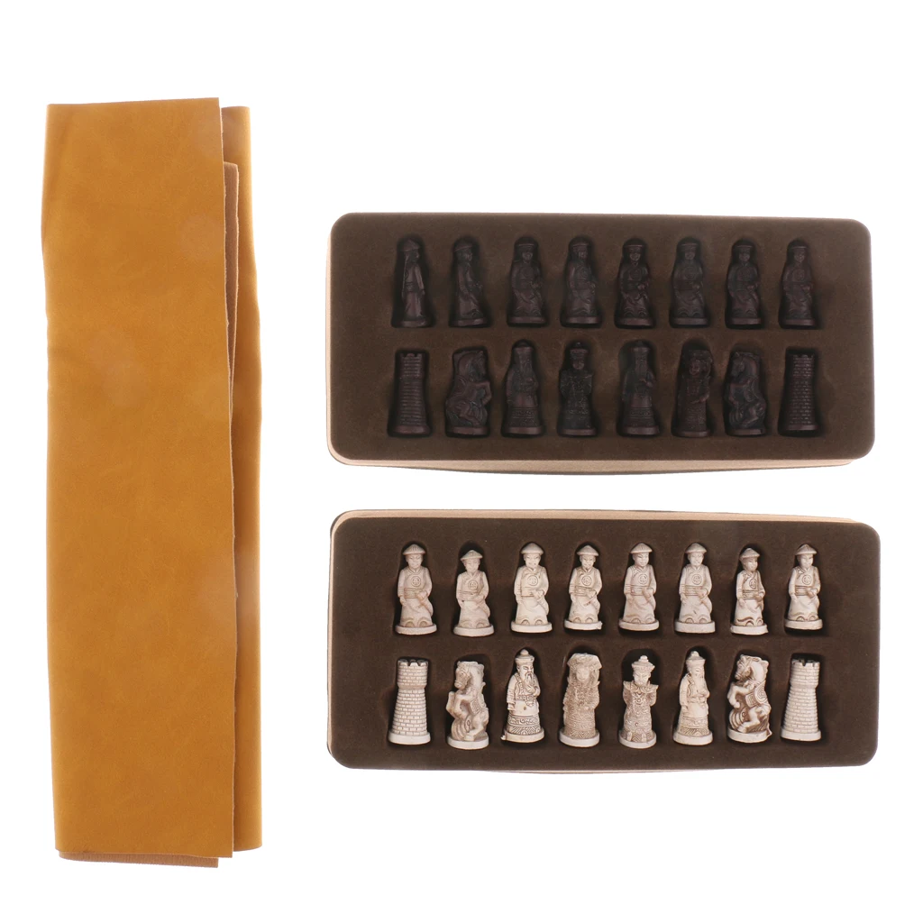 Vintage Chess Checkerboard Resin Chinese Soldiers Figurine Professional Board Game Portable Gift for Chess Collectors and Home
Vintage Chess Checkerboard Resin Chinese Soldiers Figurine Professional Board Game Portable Gift for Chess Collectors and Home