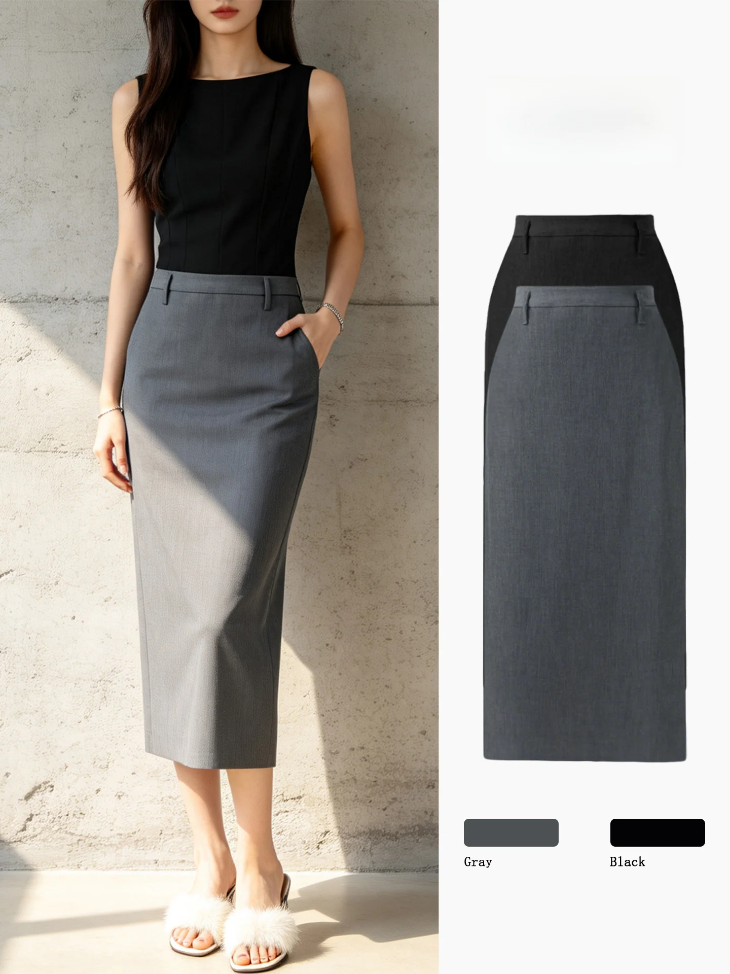 High Waist Wrap Body Skirt Suit Straight Commute Slimming Women's Summer Fashionable Business Casual Skirt
High Waist Wrap Body Skirt Suit Straight Commute Slimming Women's Summer Fashionable Business Casual Skirt