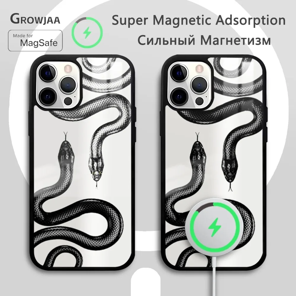 Snake Cool motifs Phone Case For iPhone 16 15 14 13 12 11 Pro Max Plus Mini New Magsafe Mirror Wireless Magnetic CoverFunda
Snake Cool motifs Phone Case For iPhone 16 15 14 13 12 11 Pro Max Plus Mini New Magsafe Mirror Wireless Magnetic CoverFunda