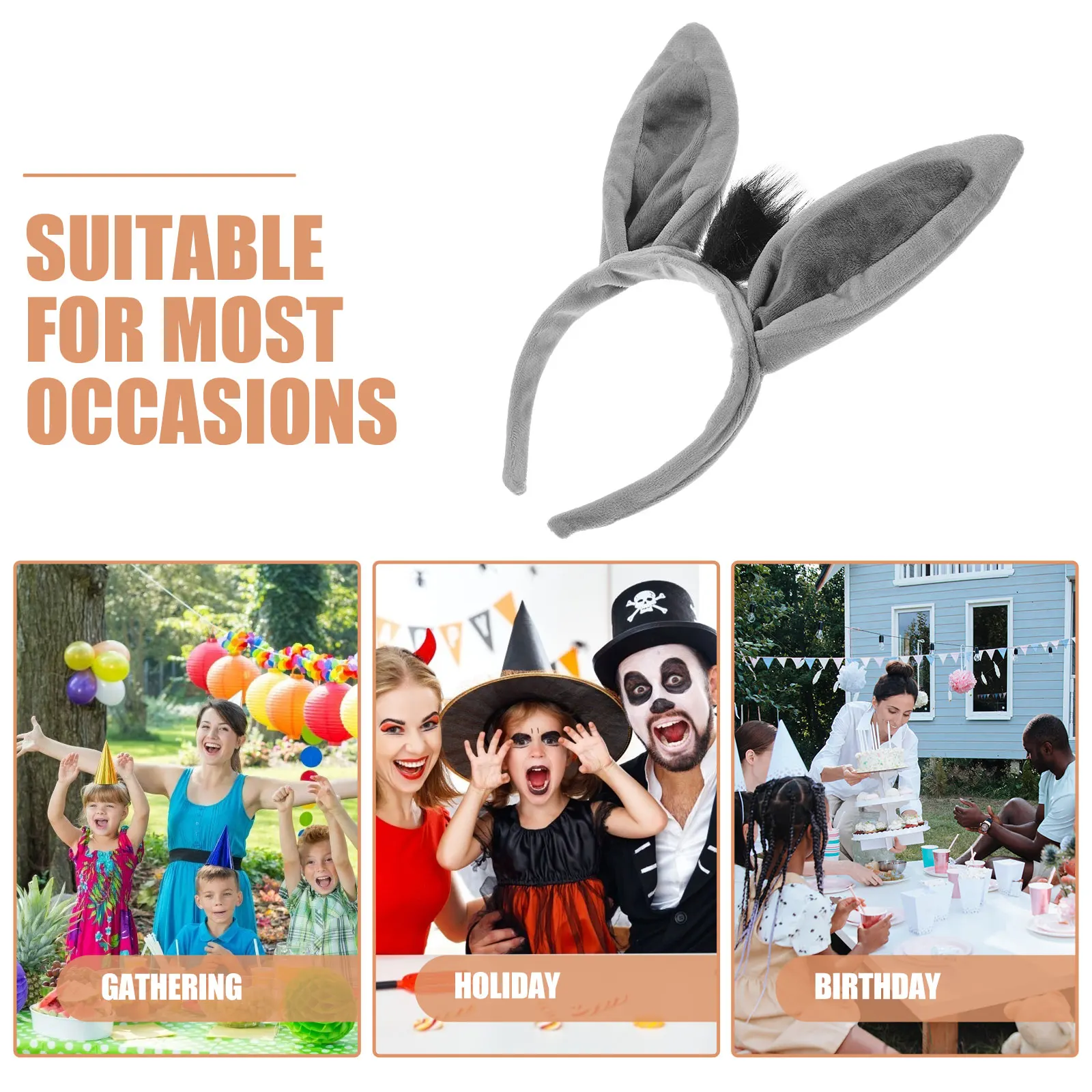 Donkey Ears Headb Cute Hair Accessories Costume Adult Woman Gray Soft Comfortable Non Slip Lightweight Halloween
Donkey Ears Headb Cute Hair Accessories Costume Adult Woman Gray Soft Comfortable Non Slip Lightweight Halloween