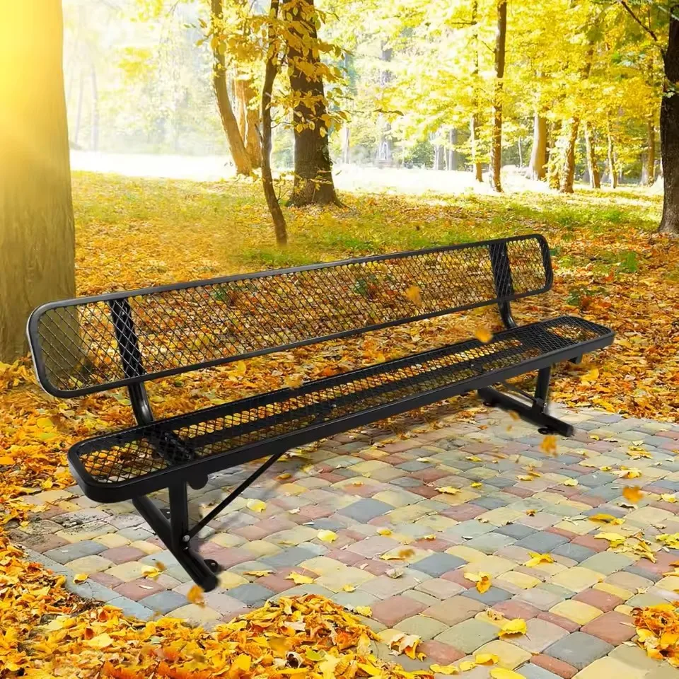8 Ft Outdoor Bench with Back Portable Frame, Outdoor Steel Park Bench with Backrest Expanded Metal Mesh Bench for Outside, Lawn,
8 Ft Outdoor Bench with Back Portable Frame, Outdoor Steel Park Bench with Backrest Expanded Metal Mesh Bench for Outside, Lawn,