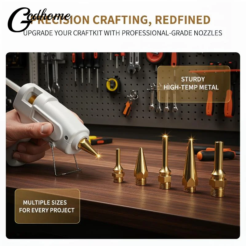 Brass Hot Melt Glue Gun Nozzles High Durability Rust Proof Universal Replacement for DIY Crafts Home Repairs
Brass Hot Melt Glue Gun Nozzles High Durability Rust Proof Universal Replacement for DIY Crafts Home Repairs