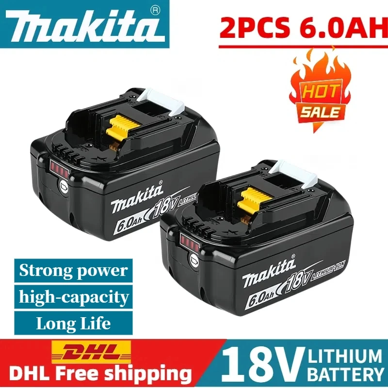 100% Original Makita 18V Battery,6.0Ah Rechargeable lithium-ion battery, for Makita BL130B BL1840B BL1850B Replacement Battery
100% Original Makita 18V Battery,6.0Ah Rechargeable lithium-ion battery, for Makita BL130B BL1840B BL1850B Replacement Battery