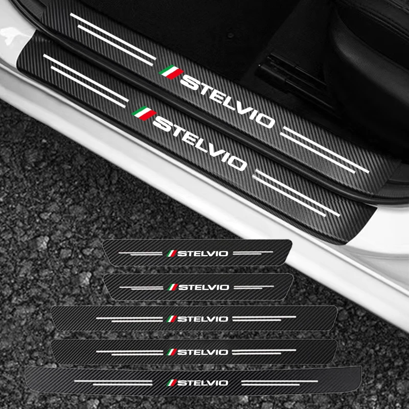For Alfa Romeo STELVIO Carbon fiber pattern car door sill Threshold trunk tail door Protector stickers paster auto accessories
For Alfa Romeo STELVIO Carbon fiber pattern car door sill Threshold trunk tail door Protector stickers paster auto accessories