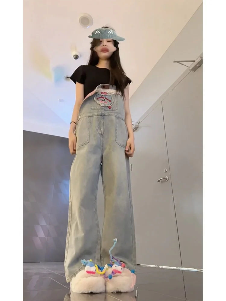 Original American Retro Denim Overalls Women's Loose Slim Straight Wide Leg Jumpsuit Casual Spring High Waist Long Pants
Original American Retro Denim Overalls Women's Loose Slim Straight Wide Leg Jumpsuit Casual Spring High Waist Long Pants